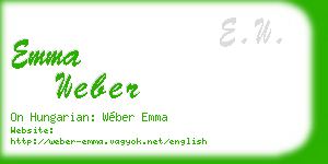 emma weber business card