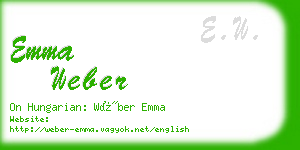 emma weber business card